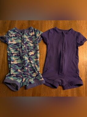 Hanes Purple Baby Onesie